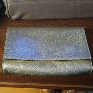 Kate Spade Cedar Street Cami Clutch Gold PWRU4634 NO STRAP NEVER USED